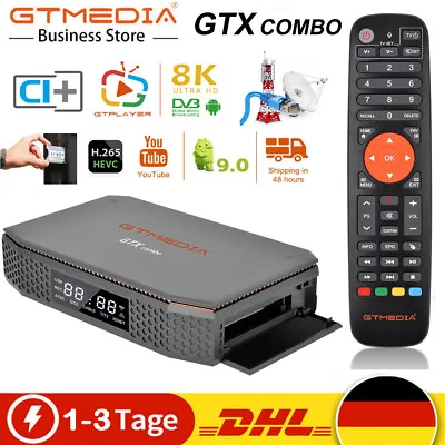Kaufen Sat Receiver 8K DVB-S2X/T2/Kabel Satelliten Android Smart TV Box CI+ For Tivusat • 159.99€