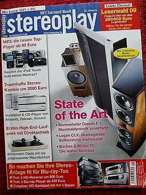 Kaufen Stereoplay 1/09,roksan Kandy K 2,vincent Cd S 4,sv 232,marantz Sa 8003,pm 8, • 9.92€
