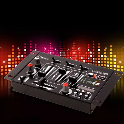 Kaufen 4-Kanal Mischpult Soundmixer USB MP3 DJ PA Party Audio Stereo Mischer Talkover • 52.90€