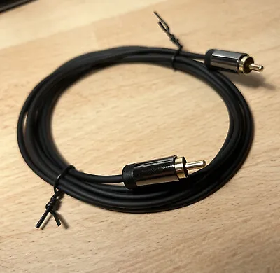 Kaufen 2m Subwoofer Kabel Cinch RCA Kabel Digitales Koaxial HiFi Audio Kabel 2x Cinch • 6.70€