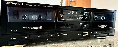 Kaufen SANSUI D-790WR Stereo Double Kassette Deck, Kassettenrekorder, Tape Deck • 159€