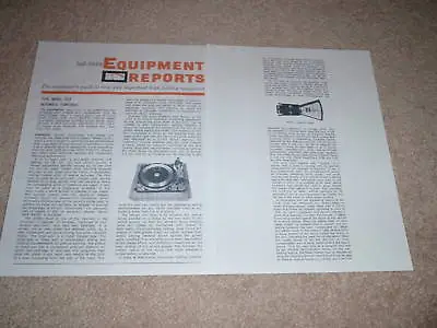 Kaufen Dual 1019 Plattenspieler Review, 2 Seiten, 1966, Voll Test • 11.41€