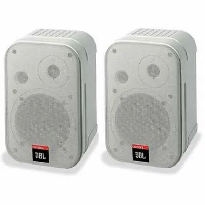 Kaufen Paar JBL Control 1 Pro Bidirektionale Professional Kompakt Lautsprecher Weiß + Halterung • 153.41€