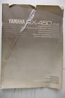 Kaufen Yamaha Receiver RX-450 RS Bedienungsanleitung To-2942 • 8.02€