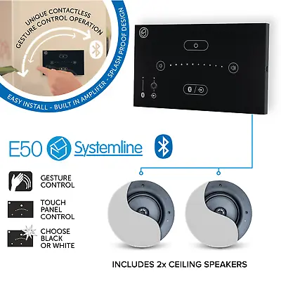 Kaufen Systemline E50 (schwarz) Bluetooth Musiksystem Mit 2x Premium Deckenlautsprechern • 289.53€