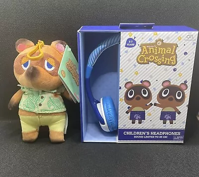 Kaufen Animal Crossing Kinder Kopfhörer & Tom Nook Plüschtier Kabelgebundene Ohrhörer 🙂 NEU • 15.09€