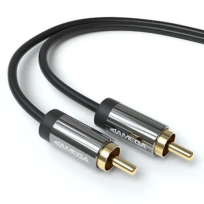 Kaufen 2m Subwoofer Kabel Cinch RCA Kabel Digitales Koaxial HiFi Audio Kabel 2x Cinch • 8.49€