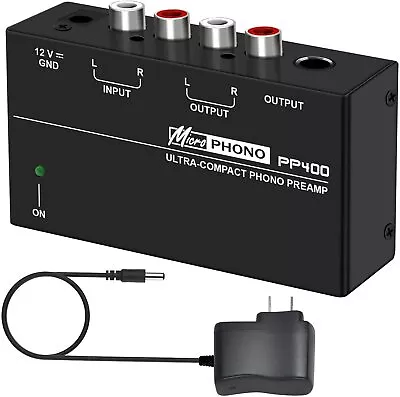 Kaufen Phono-Plattenspieler-Vorverstärker - Mini-Elektronik-Audio-Stereo-Phonograph RCA • 21.99€