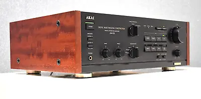 Kaufen AKAI AM-55  Stereo-Vollverstärker Mit DA Wandler Holzseiten Zubehör Und OVP • 499€