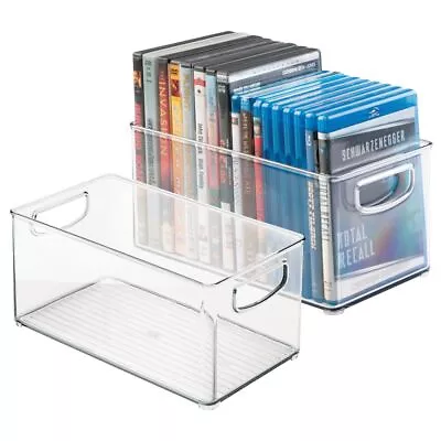 Kaufen MDesign 2er Set DVD Aufbewahrungsbox – DVD Aufbewahrungssystem – Durchsichtig • 27.99€