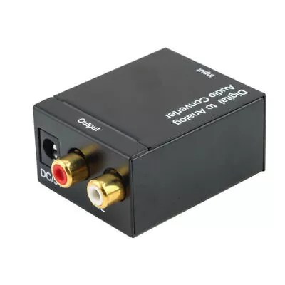 Kaufen Digital Optischer Toslink SPDIF Coax Zu Analog RCA Audio Converter Adapter 5652 • 8.15€
