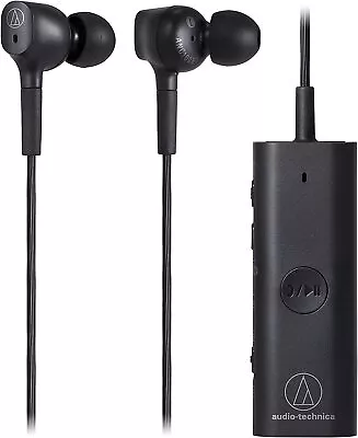 Kaufen Audio-Technica ANC100BT Kabelloser In-Ear Noise-Cancelling-Kopfhörer Schwarz NEU • 24.99€