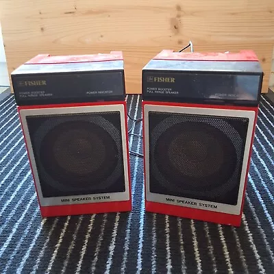Kaufen Fisher Mini Speaker System Lautsprecher Boxen Retro PHX 20 • 39€