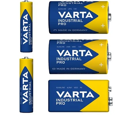 Kaufen Varta Industrial Pro Mignon AA Micro AAA Baby C Mono D 9V-Block Batterien • 17.80€