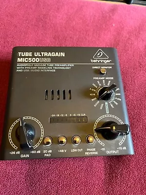 Kaufen Behringer Tube Ultragain MIC500USB Mikrofonverstärker Audiointerface • 55€