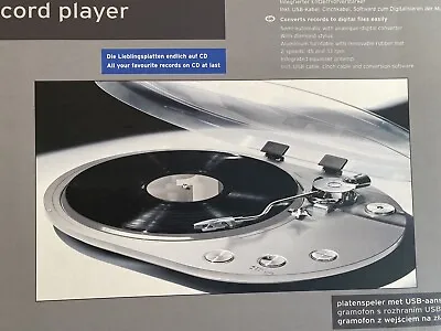 Kaufen Plattenspieler Mit USB Anschluss Zum Digitalisieren Von Schallplatten. Neu, OVP  • 31.50€