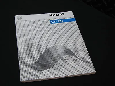 Kaufen Bedienungsanleitung Für CD Player Philips CD 204 Original • 29€