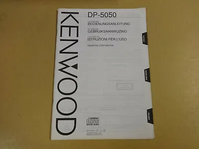 Kaufen Bedienungsanleitung / Gebruiksaanwijzing / Istruzioni Per L'uso Kenwood Dp-5050 • 12.99€