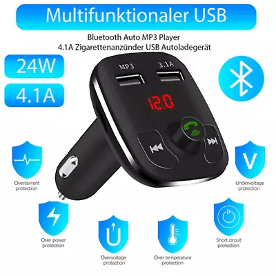 Kaufen FM Transmitter KFZ Bluetooth Dual USB Auto Ladegerät Für Handy Radio Adapter. • 10.99€