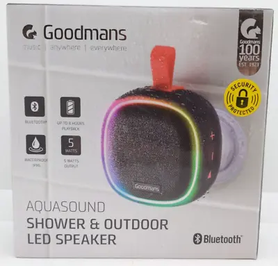 Kaufen Goodmans Aquasound Dusche & Außen LED Lautsprecher - Bluetooth • 15.65€