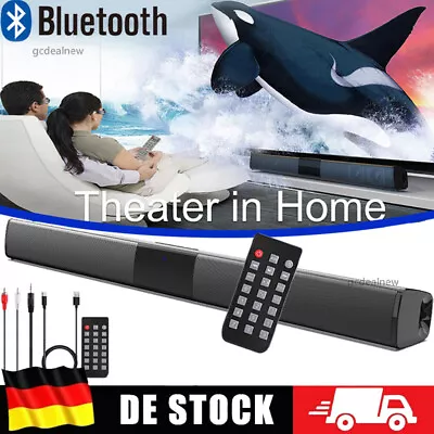 Kaufen Wireless Soundbar Lautsprechersystem Subwoofer Bluetooth Surround TV Heimkino DE • 33.98€