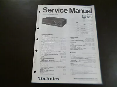 Kaufen Original Service Manual Schaltplan Technics SU-610 • 11.90€