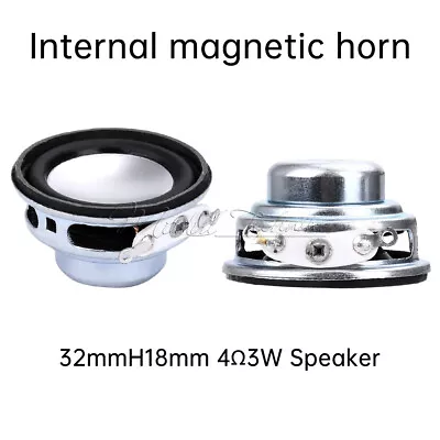 Kaufen 32mm Internal Magnetic Subwoofer Mini Speaker 4Ohm 3w Full-Range Audio Speaker • 3.56€