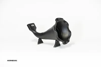 Kaufen HORNBOX • Handgemachtes Keramik Grammofon Für Smartphone • BLACK Flower • 89€