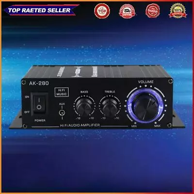 Kaufen AK-280 Digital Amplifiers 40W+40W Mini Audio Amplifier Music Player Home Theater • 16.65€