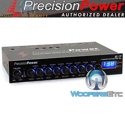 Kaufen Precision Power E.7 Band Parametrischer Digital Equalizer 7 Volt Stereo Pre Amp NEU • 121.20€