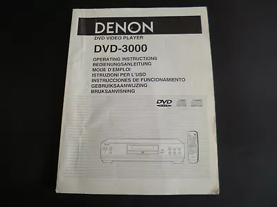 Kaufen Original Bedienungsanleitung Denon DVD-800 • 12.50€