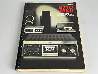Kaufen Original Service Manual For Revox B710 MKII Tape Deck • 99€