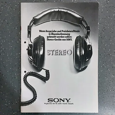 Kaufen Sony HiFi Katalog, Prospekt Aus Den 70er Jahren • 10€