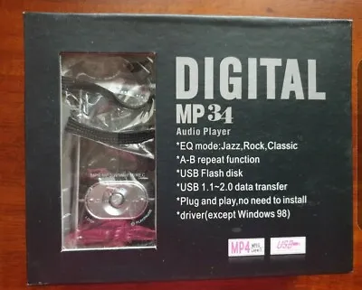 Kaufen MP 34 Digital Audio Player USB MP 4 MPEG Layer 3 Neuwertig  • 17€
