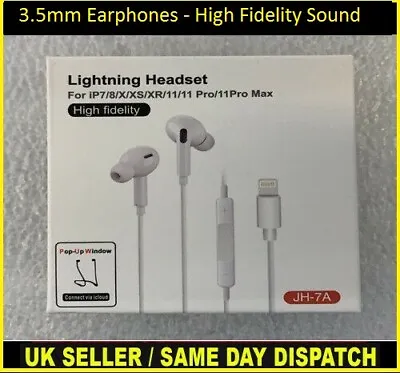 Kaufen 3,5 Mm Ohrhörer - High Fidelity Sound- Und Leitungssteuerung - Qualität (nur IPhone) • 9.44€