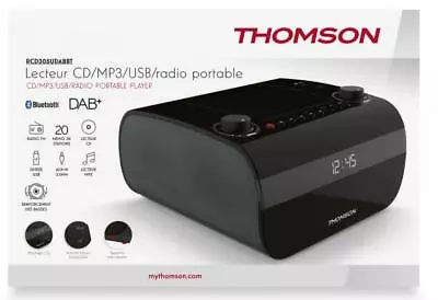 Kaufen Thomson Bluetooth Kompaktanlage RCD305UDABBT USB MP3 Radio Schwarz TH367645 • 104.99€