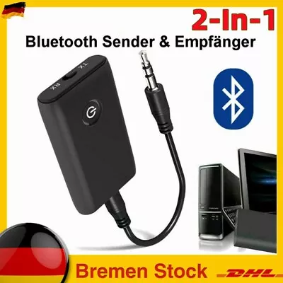 Kaufen NEU! Bluetooth Sender Adapter Receiver 2 In 1 Audio Transmitter Empfänger DC 5V • 16.99€