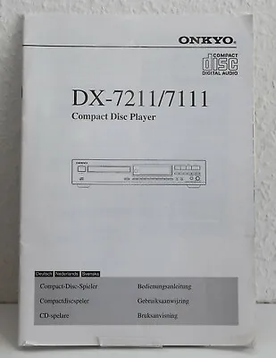 Kaufen Onkyo DX-7211 / 7111 Bedienungsanleitung • 9.99€