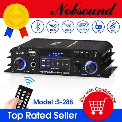 Kaufen 4-Channel Karaoke Digitaler Leistungsverstärker Bluetooth Heim/Auto Audio Amp • 43€