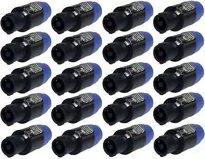 Kaufen 20 X Speakon Kompatibler Speaker Stecker 4-polig Lautsprecher-Kabelstecker 4pol • 37.99€