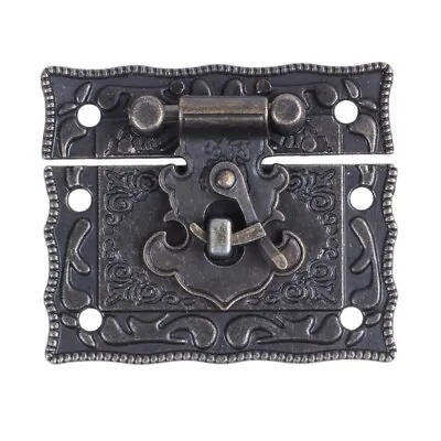 Kaufen Holzkoffer Brust Box Rechteck Verschluss Haspe Riegel Bronze Y8M2M2 • 3.56€
