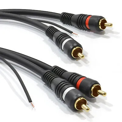Kaufen 3M Doppel Rca Abgeschirmtes Phono Audio Kabel Sauerstofffreies Kupfer & Tag Wire • 8.85€