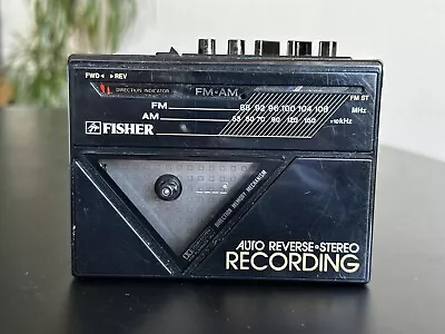 Kaufen Fisher PH-A400 MW/UKW-Stereo-Radiorekorder Defekt Schwarz Vintage Rar • 10.99€