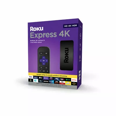 Kaufen Roku Express 4K TV Streaming Stick Box Fernbedienung Netflix Amazon Disney+ BRANDNEU • 44.18€