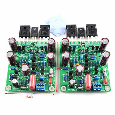 Kaufen 1 Paar L7 MOSFET Verstärkerplatine Stereo IRFP240 IRFP9240 KLASSE AB Power Audio • 37.54€
