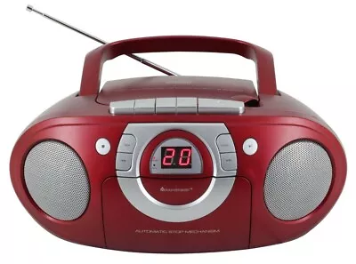 Kaufen Soundmaster SCD 5100 Rot Radiorekorder Mit CD-Spieler Und Kassettendeck UKW • 55.99€