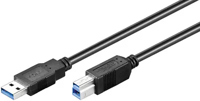 Kaufen USB 3.0 SuperSpeed Kabel; USB 3.0 AB 300 SCHWARZ 3m SB • 9.94€