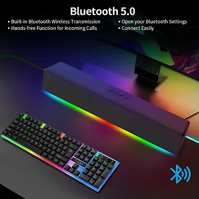 Kaufen Soundbar Wireless Bluetooth Subwoofer Lautsprechersystem Surround TV Heimkino LP • 26.99€