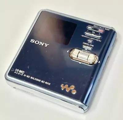 Kaufen SONY MZ-RH10 Hi-MD WALKMAN Minidisc Recorder Navy Trödel Aus Japan • 134.90€