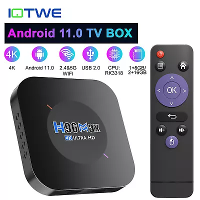 Kaufen 2023 Smart TV BOX 16GB,4GB Android 11.0 OS 6K HDMI Quad Core Media Streaming DE • 32.99€